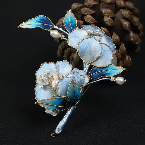 Rong Hua Flower Brooch Ronghua Flower Pins Chinese Jewelry Chinese Accessories Flower Brooch Pin vintage floral brooches