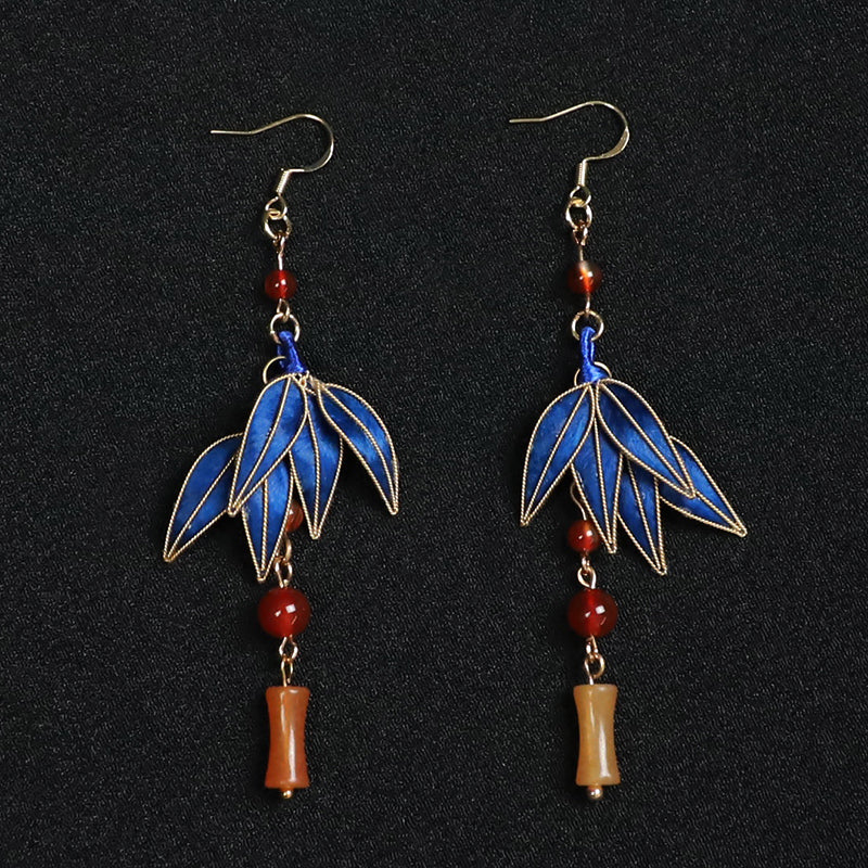 Chinese Dangle Earrings Rong Hua Fish Hook Earring Chinese Accessories 