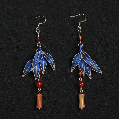 Chinese Dangle Earrings Rong Hua Fish Hook Earring Chinese Accessories 