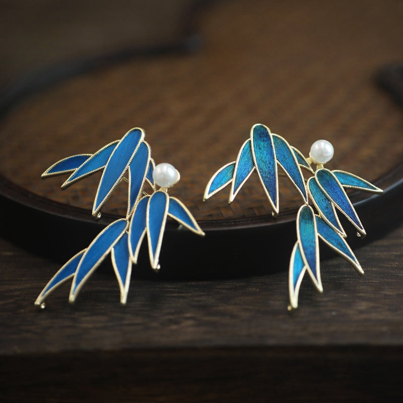 chinese feather art​ Tian-Tsui Chinese Brooch Pin Kit DIY Tian Tsui Peacock Feather Craft Bamboo Shadows Feather Crafting 