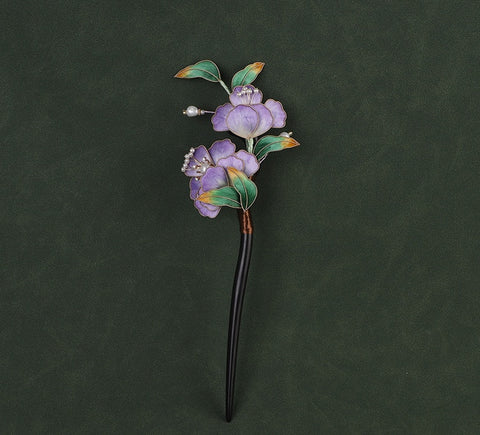 chinese hanfu hair accessories​ Chinese Accessories Ronghua Wooden Hair Pin