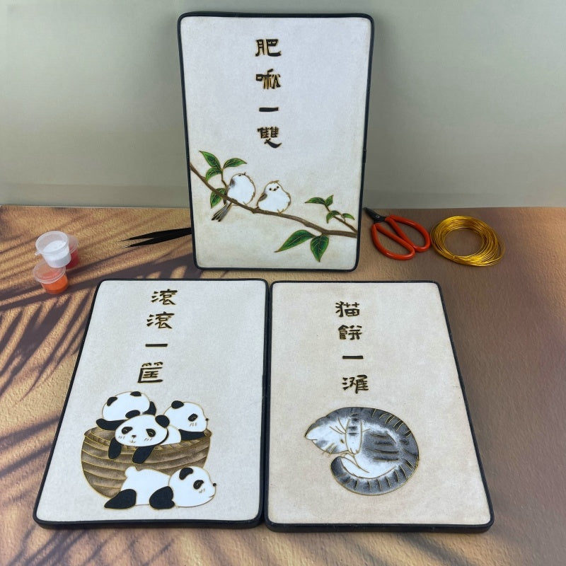 Starter Cloisonné Kit Chinese Cloisonné Art Kit for Beginners Cloisonne Painting DIY Art Kit - Mulan Legacy