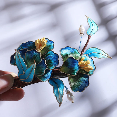 Ronghua Flower French Hair Barrettes