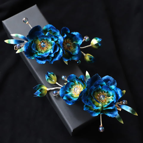 ancient chinese hair pins​ Rong Hua Flower Hair Clip Chinese hair Accessories