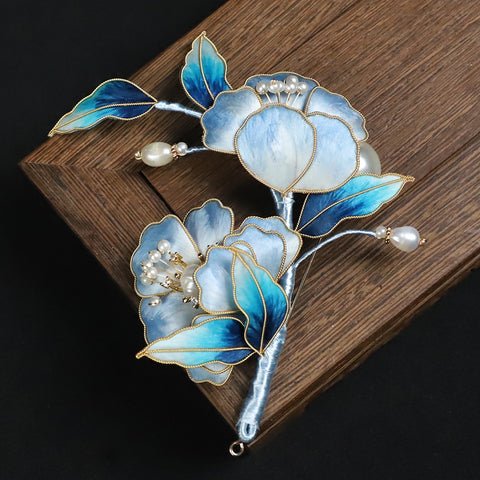 Rong Hua Flower Brooch Ronghua Flower Pins Chinese Jewelry Chinese Accessories Flower Brooch Pin vintage flower brooch​