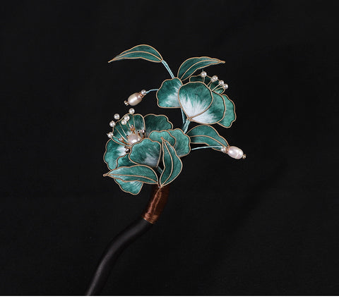 chinese hair pin​ Chinese Hair Chopsticks Rong Hua Flower Chinese Hair Sticks chinese hair pin​