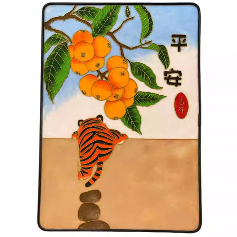 Tiger Starter Cloisonné Kit Tiger Chinese Cloisonné Art Kit for Beginners Cloisonne Painting DIY Art Kit 