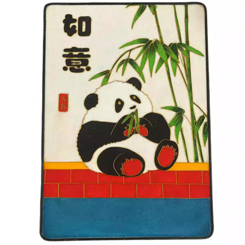 panda bear art​ Cloisonne Painting DIY Art Kit Panda Wallet Art Cloisonné Kit Chinese Cloisonné Art Kit