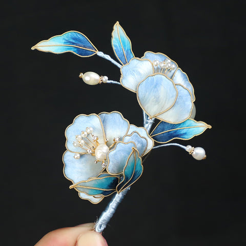 vintage flower brooches​ Rong Hua Flower Brooch Ronghua Flower Pins Chinese Jewelry Chinese Accessories Flower Brooch Pin