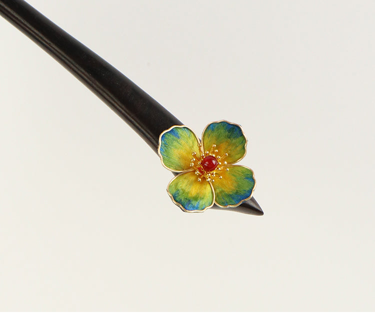 chopstick hair pins Rong Hua Flower Chinese Hair Sticks Chinese Accessories
