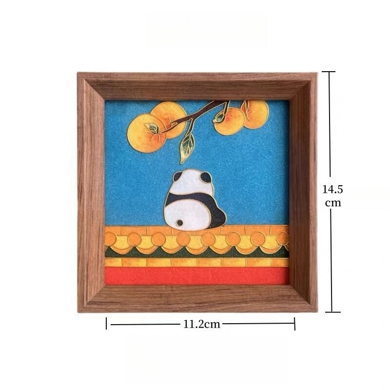 Chinese Cloisonne Art Kit Panda Cloisonné Kit Cloisonne Painting DIY Art Kit