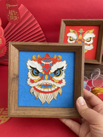 Chinese Cloisonne Art Kit chinese lion dance head​ Cloisonné Kit Cloisonne Painting DIY Art Kit
