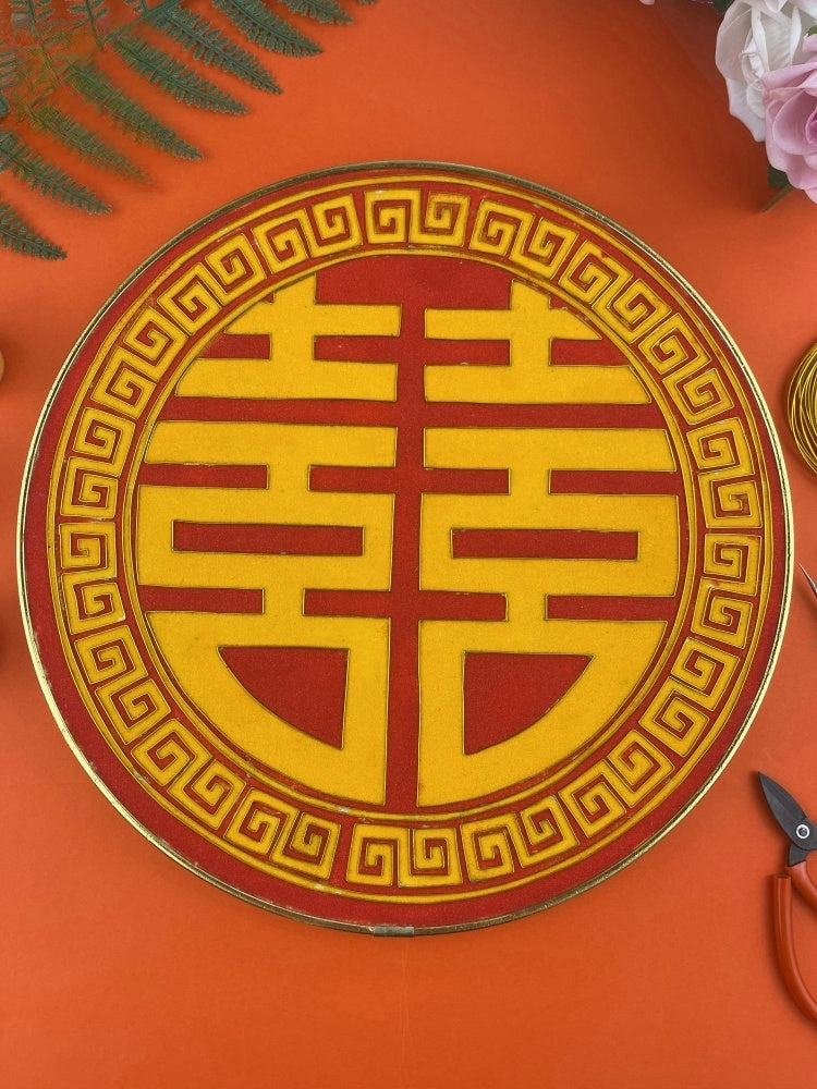 Double Happiness Starter Cloisonné Kit Chinese Cloisonné Art Kit for Beginners Cloisonne Painting DIY Art Kit - Mulan Legacy