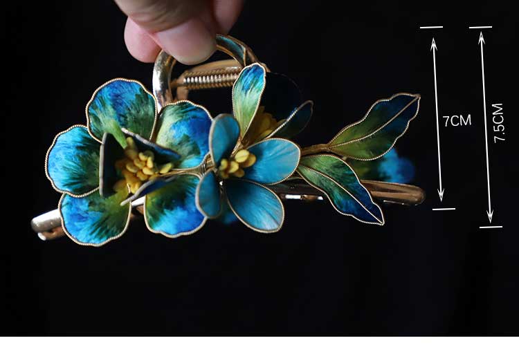 flowers hair accessories​ flower claw clips  chinese accessories​ 