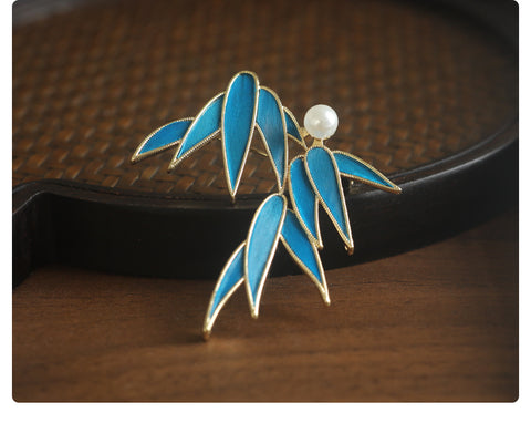 kingfisher bird feathers​ Tian-Tsui Chinese Brooch Pin Kit DIY Tian Tsui Peacock Feather Craft Bamboo Shadows Feather Crafting 