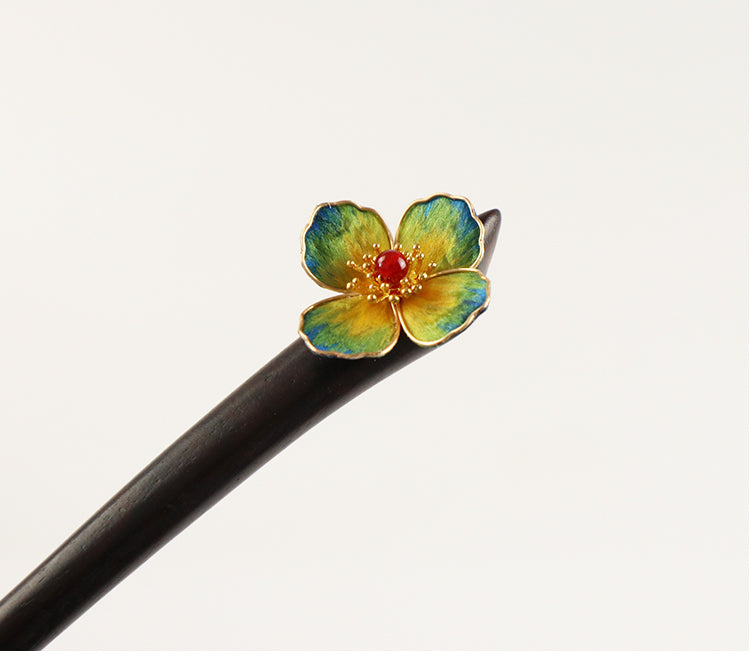 chopsticks for hair Rong Hua Flower Chinese Hair Sticks Chinese Accessories