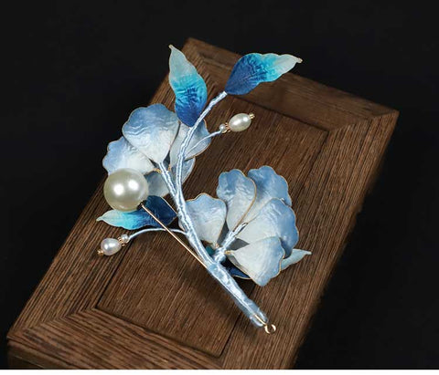 pin flower​ Rong Hua Flower Brooch Ronghua Flower Pins Chinese Jewelry Chinese Accessories Flower Brooch Pin chinese jewellery​