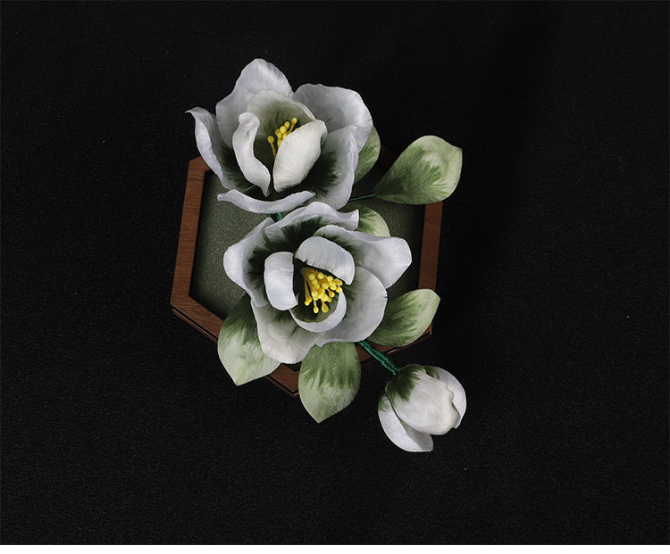 flowers to pin on dresses​ Lapel Flower Holding Pin Chinese Accessories - Mulan Legacy