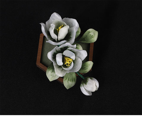 flowers to pin on dresses​ Lapel Flower Holding Pin Chinese Accessories - Mulan Legacy