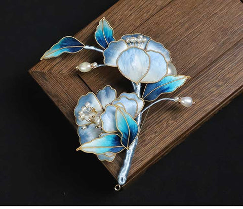 flower brooches and pins Rong Hua Flower Brooch Ronghua Flower Pins Chinese Jewelry Chinese Accessories Flower Brooch Pin