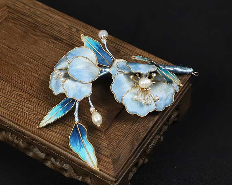 Rong Hua Flower Brooch Ronghua Flower Pins Chinese Jewelry Chinese Accessories Flower Brooch Pin flower brooches and pins