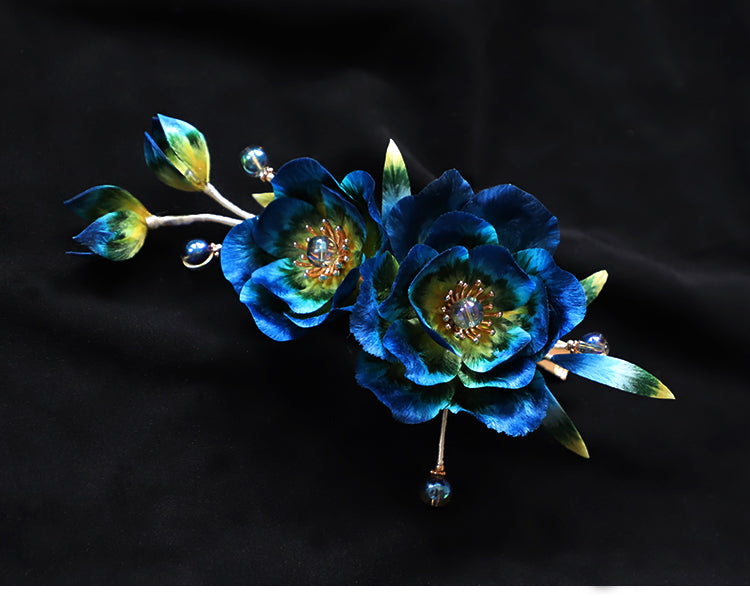 chinese style hair pins​ Ronghua Flower Chinese Accessories for Hair 