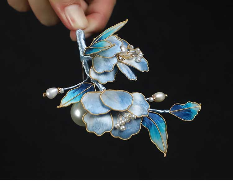 Rong Hua Flower Brooch Ronghua Flower Pins brooch flower pins​ Chinese Jewelry Chinese Accessories Flower Brooch Pin