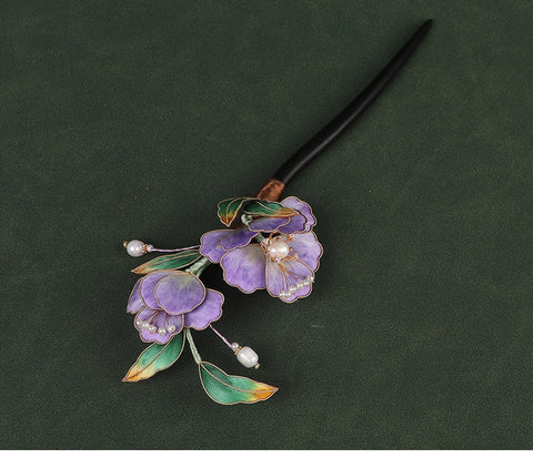 Chinese Hair Chopsticks Rong Hua Flower chinese hair ornaments​