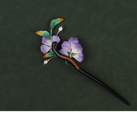 Chinese Hair Chopsticks Rong Hua Flower  chinese bridal hair accessories