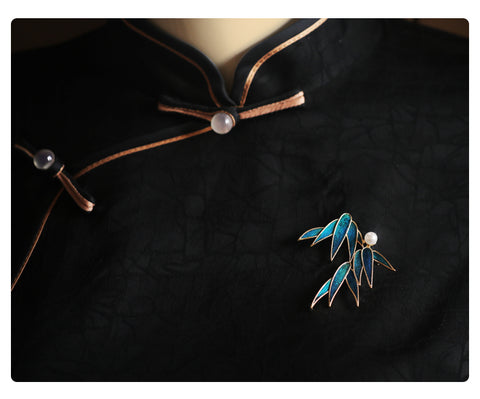 kingfisher jewelry​ Tian-Tsui Chinese Brooch Pin Kit DIY Tian Tsui Peacock Feather Craft Bamboo Shadows Feather Crafting 