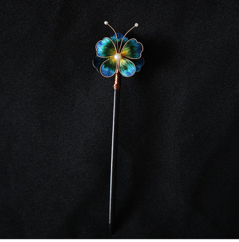 Chinese Jewelry Rong Hua Flower Hair Pin Stick