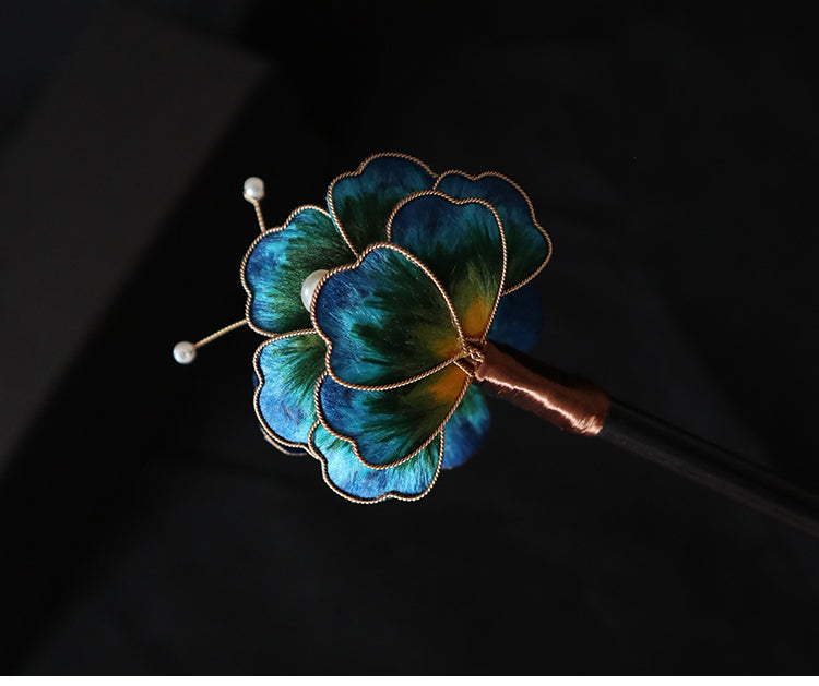 hair sticks nearby Chinese Jewelry Rong Hua Flower Hair Pin Stick