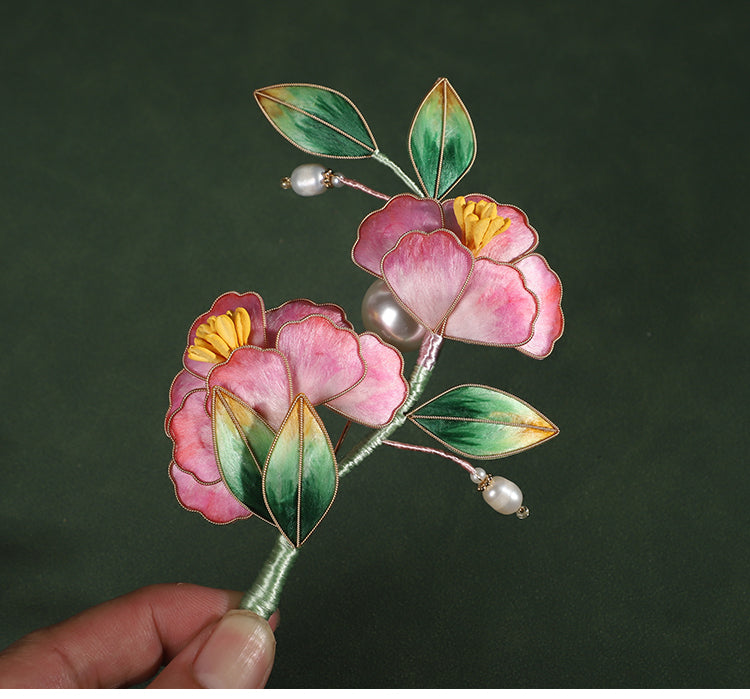 flower pins for clothes Rong Hua Flower Brooch Ronghua Flower Pins Chinese Jewelry Chinese Accessories Flower Brooch Pin