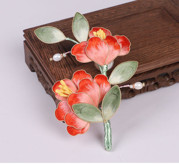 Rong Hua Flower Brooch Ronghua Flower Pins Chinese Jewelry Chinese Accessories flower pins for dresses​ Flower Brooch Pin