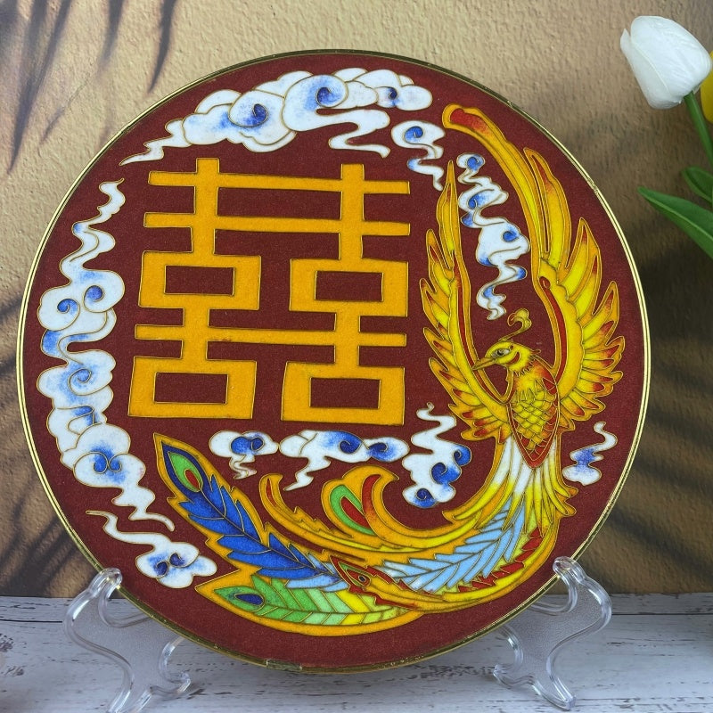 Double Happiness Starter Cloisonné Kit Chinese Cloisonné Art Kit for Beginners Cloisonne Painting DIY Art Kit - Mulan Legacy