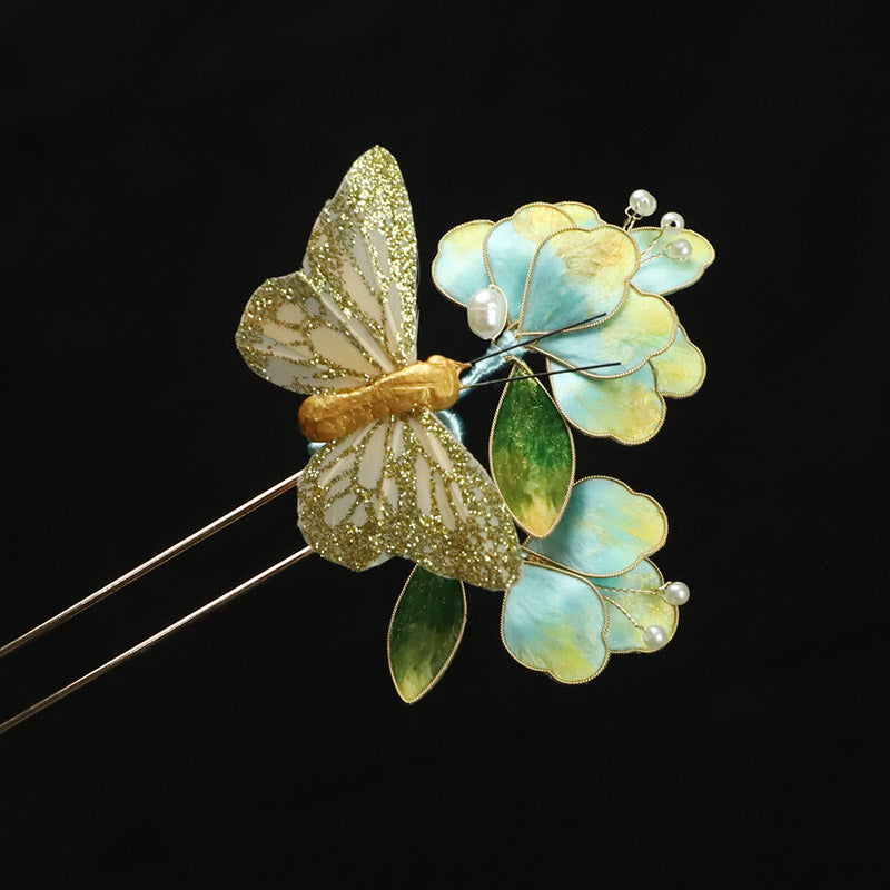 Ronghua Flower French Hair Pins 
