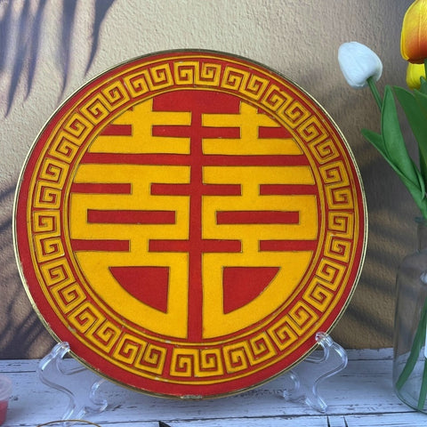 Double Happiness Starter Cloisonné Kit Chinese Cloisonné Art Kit for Beginners Cloisonne Painting DIY Art Kit - Mulan Legacy