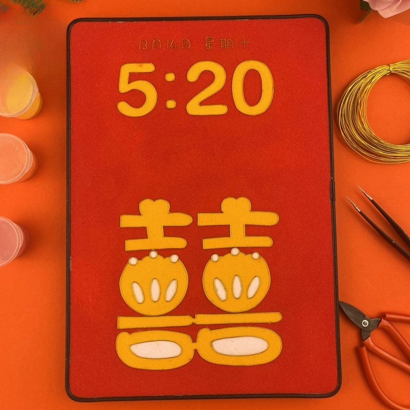 Double Happiness Starter Cloisonné Kit Chinese Cloisonné Art Kit for Beginners Cloisonne Painting DIY Art Kit - Mulan Legacy