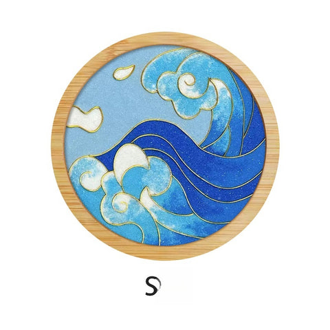 best wooden coasters​ cloisonne artwork Wooden Drink Coaster Chinese Cloisonne Art Wood Drink Coaster china cloisonne​